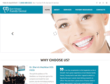 Tablet Screenshot of eastatlfamilydental.com